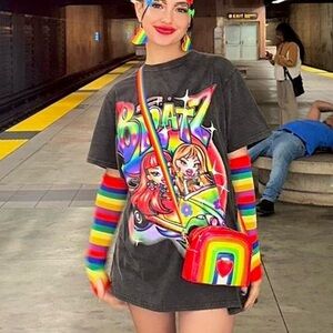 SOLD! Dolls Kill x Bratz Colorful Days Oversized Tee